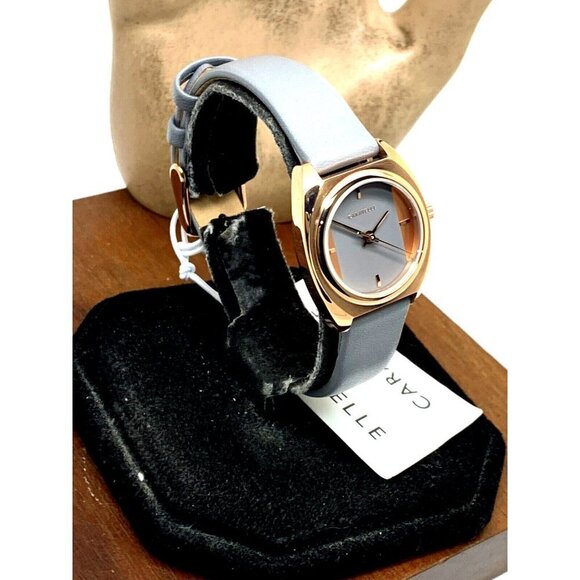 Caravelle by Bulova Women's Watch 44L263 Quartz Rose Gold Gray Leather B… - Picture 13 of 13